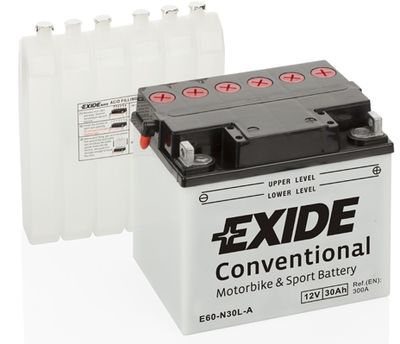 Startera akumulatoru baterija EXIDE E60-N30L-A