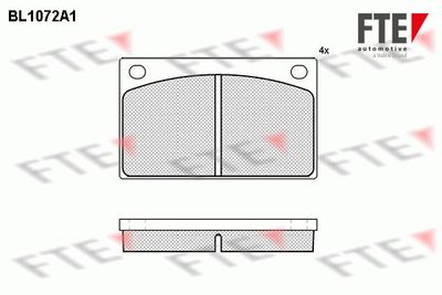 Bremžu uzliku kompl., Disku bremzes FTE 9010023