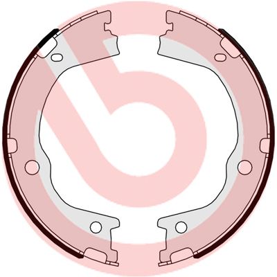 Bremžu loku kompl., Stāvbremze BREMBO S 30 526