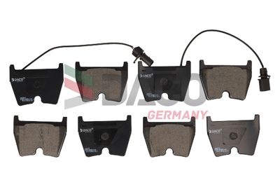 Комплект тормозных колодок, дисковый тормоз DACO 320212