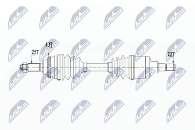 Приводной вал NTY NPW-SU-029