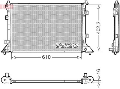 Radiators, Motora dzesēšanas sistēma DENSO DRM43024