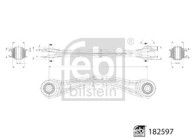 Neatkarīgās balstiekārtas svira, Riteņa piekare FEBI BILSTEIN 182597