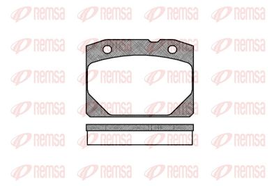 Bremžu uzliku kompl., Disku bremzes REMSA 0080.00