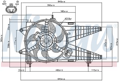 Ventilators, Motora dzesēšanas sistēma NISSENS 85160
