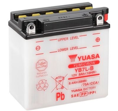 Startera akumulatoru baterija YUASA YB7L-B