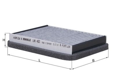 Filtrs, Salona telpas gaiss MAHLE LAK 400