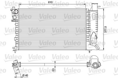 Radiators, Motora dzesēšanas sistēma VALEO 231010