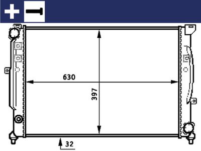 Radiators, Motora dzesēšanas sistēma MAHLE CR 423 000S