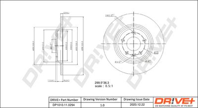 Тормозной диск Dr!ve+ DP1010.11.0294