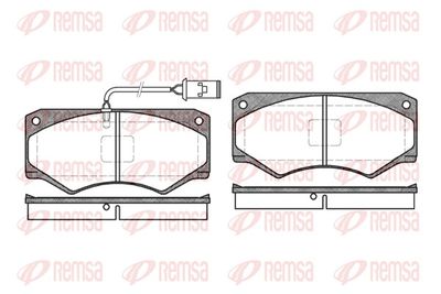 Bremžu uzliku kompl., Disku bremzes REMSA 0047.52