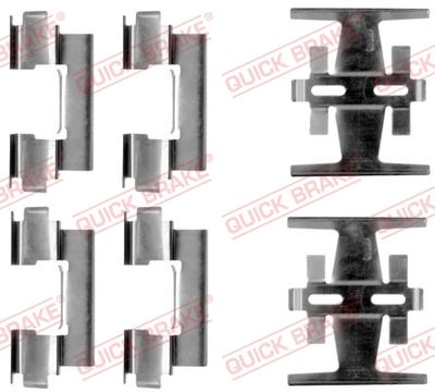 Комплектующие, колодки дискового тормоза QUICK BRAKE 109-1134