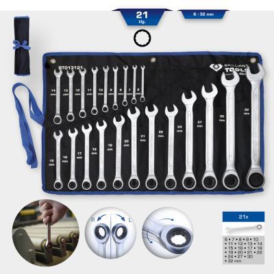 KS TOOLS BT013121 Uzmaucamo uzgriežņu atslēgu