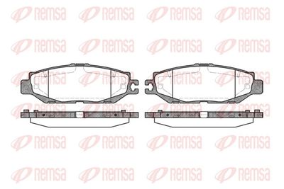 Bremžu uzliku kompl., Disku bremzes REMSA 0457.00