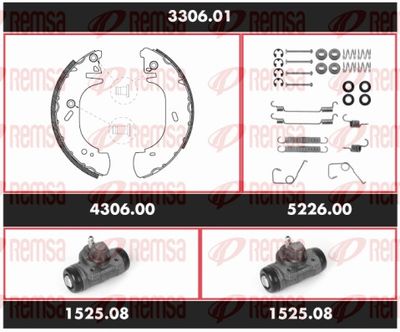 Bremžu komplekts, Trumuļu bremzes REMSA 3306.01