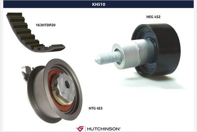 Комплект ремня ГРМ HUTCHINSON KH 510