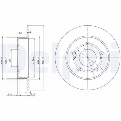Bremžu diski DELPHI BG3248