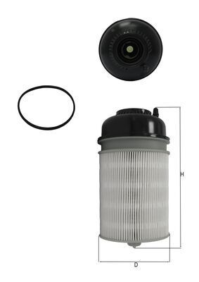 Degvielas filtrs MAHLE KX581D