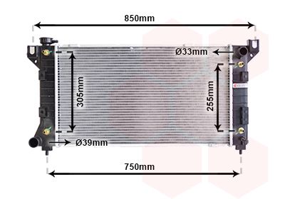 Radiators, Motora dzesēšanas sistēma VAN WEZEL 07002029