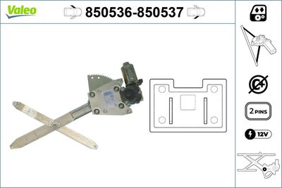 Стеклоподъемник VALEO 850536
