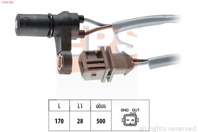 Rotācijas frekvences devējs, Automātiskā pārnesumkārba EPS 1.953.392