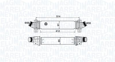 Интеркулер MAGNETI MARELLI 351319204970
