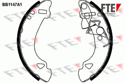 Комплект тормозных колодок FTE 9100027