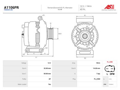 Ģenerators AS-PL A1106PR