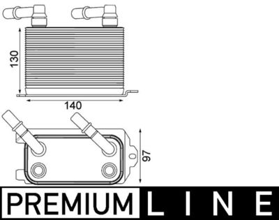 Eļļas radiators, Automātiskā pārnesumkārba MAHLE CLC 228 000P