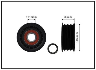 Parazīt-/Vadrullītis, Ķīļrievu siksna CAFFARO 495-40