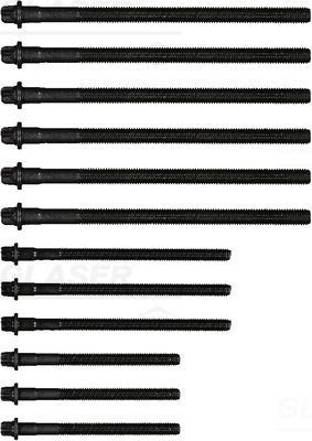 Комплект болтов головки цилидра GLASER T80670-00