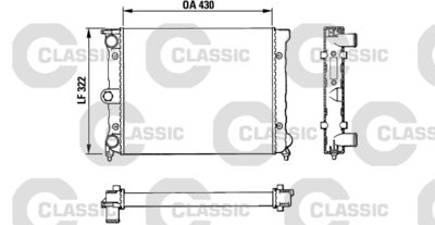 Radiators, Motora dzesēšanas sistēma VALEO 383819