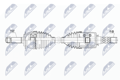 Приводной вал NTY NPW-SB-015