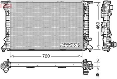 Radiators, Motora dzesēšanas sistēma DENSO DRM02041