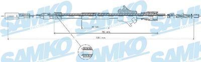 Тросик, cтояночный тормоз SAMKO C0030B