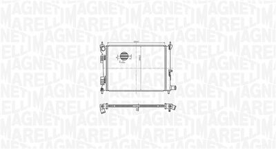 Радиатор, охлаждение двигателя MAGNETI MARELLI 350213179500