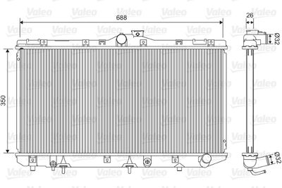Radiators, Motora dzesēšanas sistēma VALEO 701586