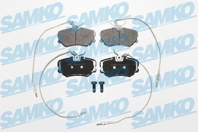 Комплект тормозных колодок, дисковый тормоз SAMKO 5SP636