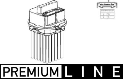 Регулятор, вентилятор салона MAHLE ABR 53 000P