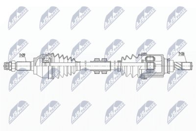 Приводной вал NTY NPW-NS-144