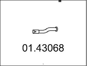 Izplūdes caurule MTS 01.43068