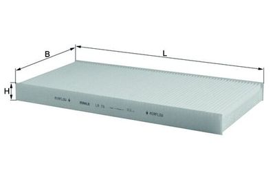 Фильтр, воздух во внутренном пространстве KNECHT LA 78