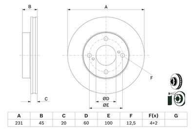 Тормозной диск BOSCH 0 986 479 G92