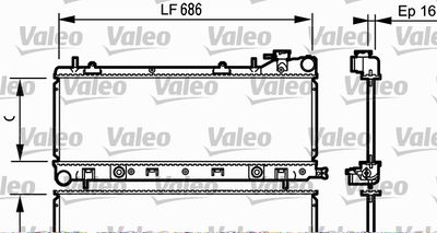 Radiators, Motora dzesēšanas sistēma VALEO 734577
