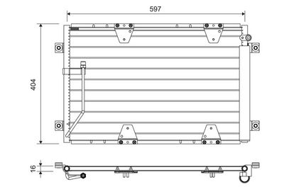 Конденсатор, кондиционер VALEO 822711