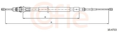 Тросик, cтояночный тормоз COFLE 10.4715