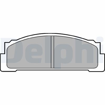 Комплект тормозных колодок, дисковый тормоз DELPHI LP30