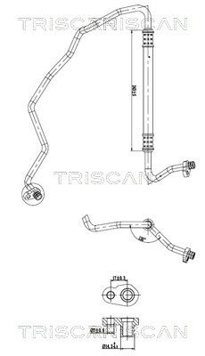 Augst-/Zemspiediena cauruļvads, Gaisa kond. sist. TRISCAN 9010 28061