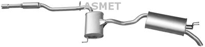 Глушитель выхлопных газов конечный ASMET 16.045