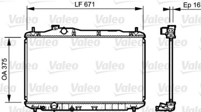 Radiators, Motora dzesēšanas sistēma VALEO 735243